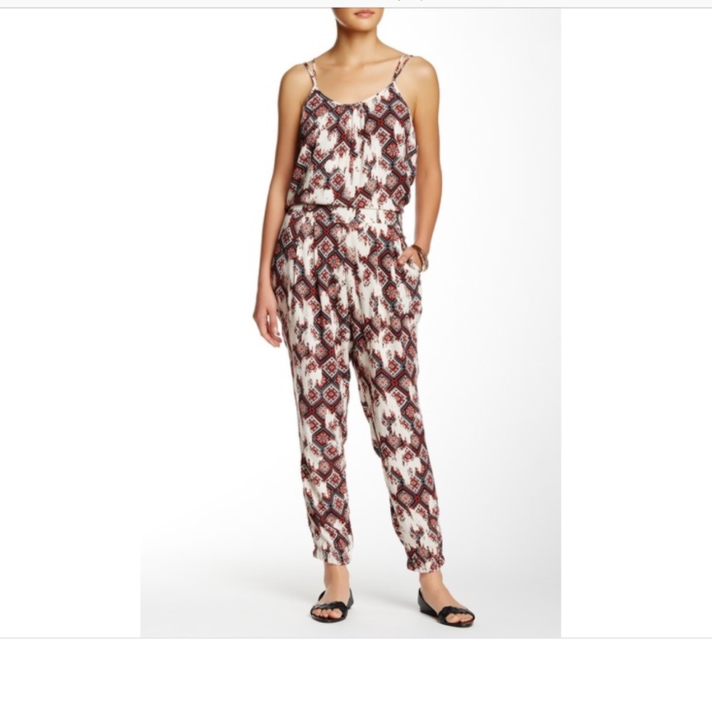 Strappy Printed Jumpsuit
